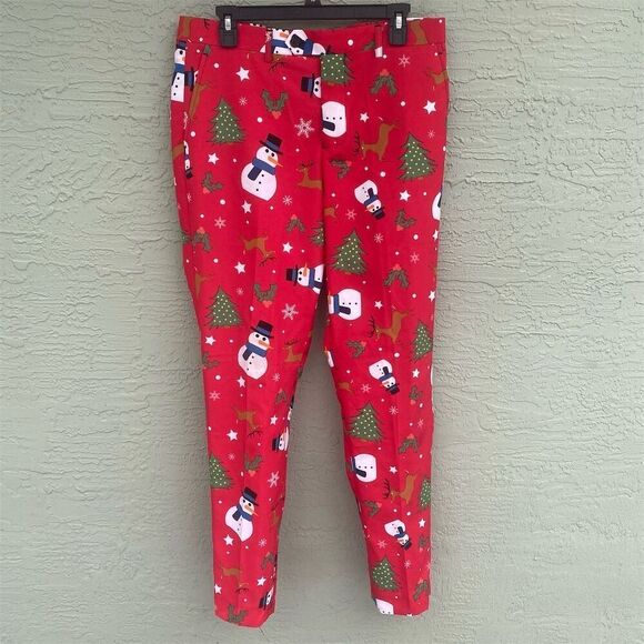 OppoSuits Men's Christmaster Christmas Suit Red Geometric Size 42 - Picture 5 of 12